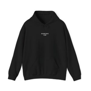 Black hoodie with 'No Bad Days Club' classic logo