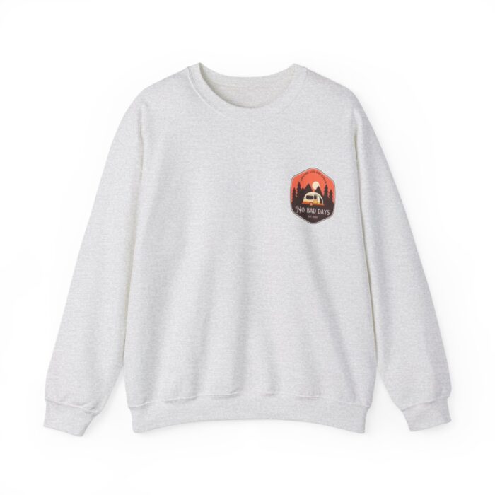 Forest freedom gray hoodie featuring the 'No Bad Days Club' logo in bold black letters on the front, displayed on a plain background